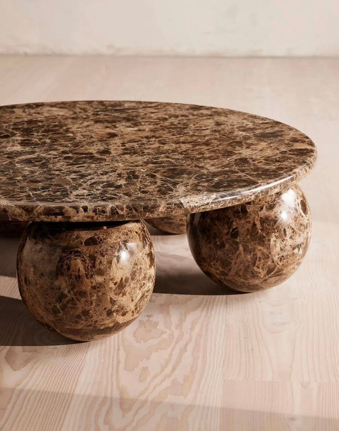 Oxley Coffee Table, Large, Dark Emperador – product view 6 – Grosvenor Marble Co.