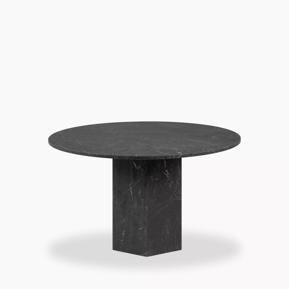 Black Onyx Marble 4 Seat Dining Table – product view 4 – Grosvenor Marble Co.