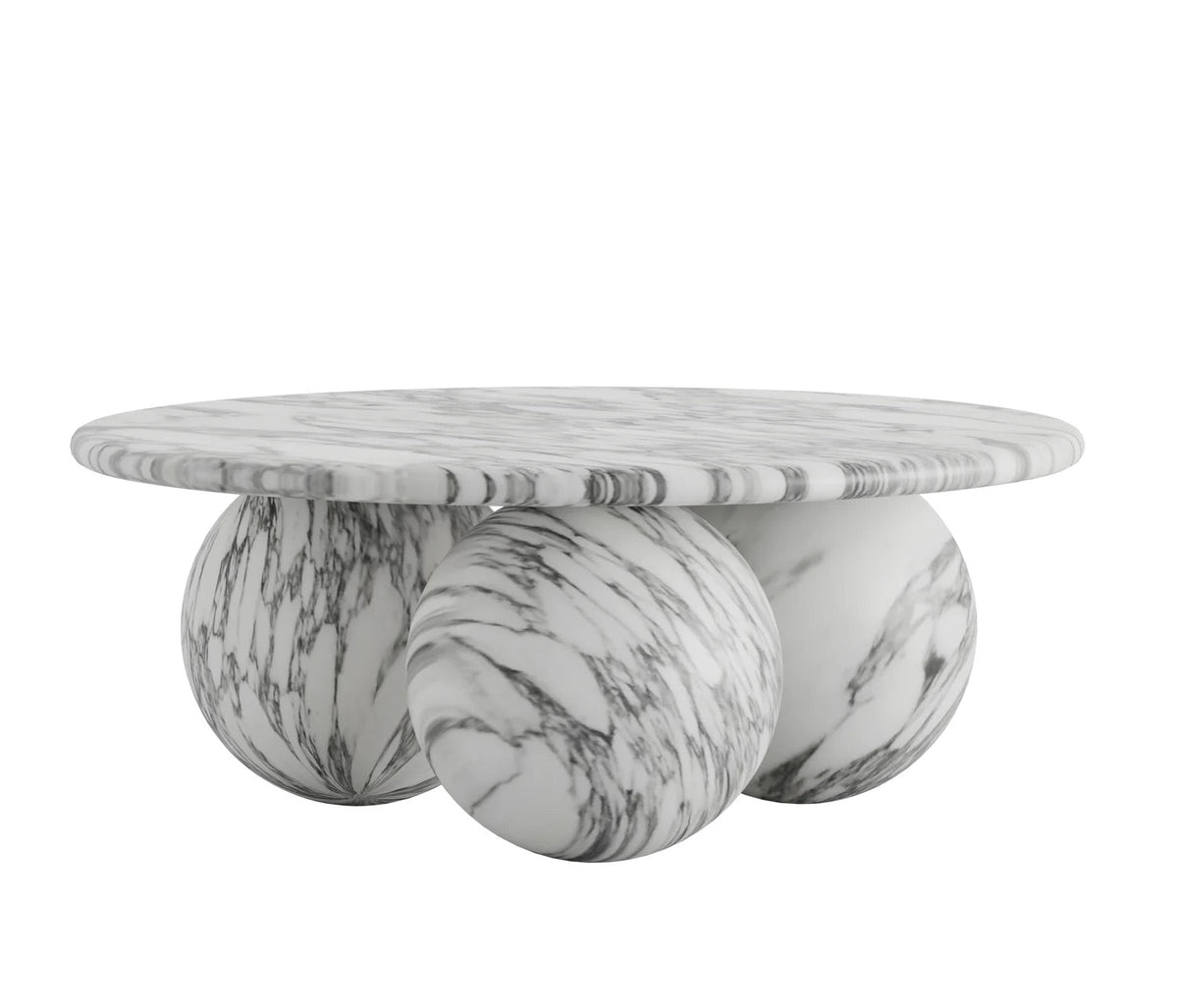 Oxley Coffee Table, Arabescato Corchia Marble – product view 2 – Grosvenor Marble Co.