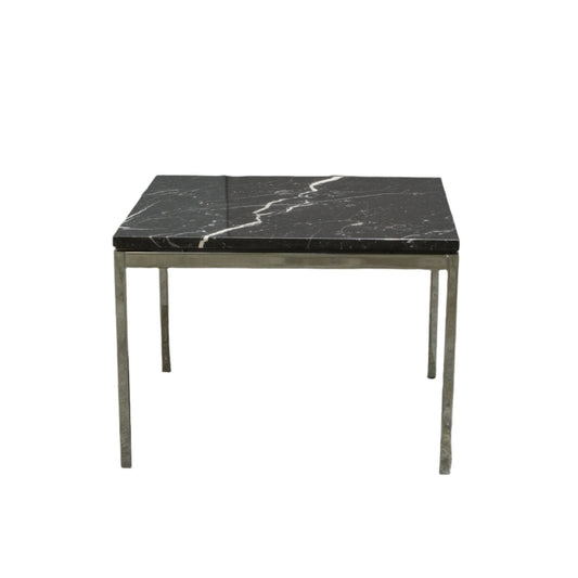 KNOLL STYLE BLACK MARBLE SQUARE COFFEE TABLE – Black Marble coffee table by Grosvenor Marble Co.