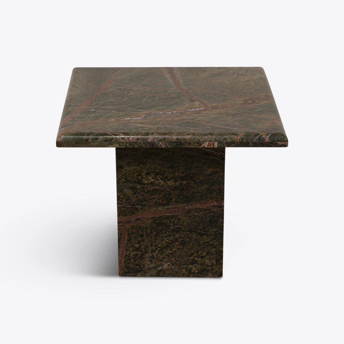 Forest Green Marble Side Table – Forest Green Marble side table by Grosvenor Marble Co.