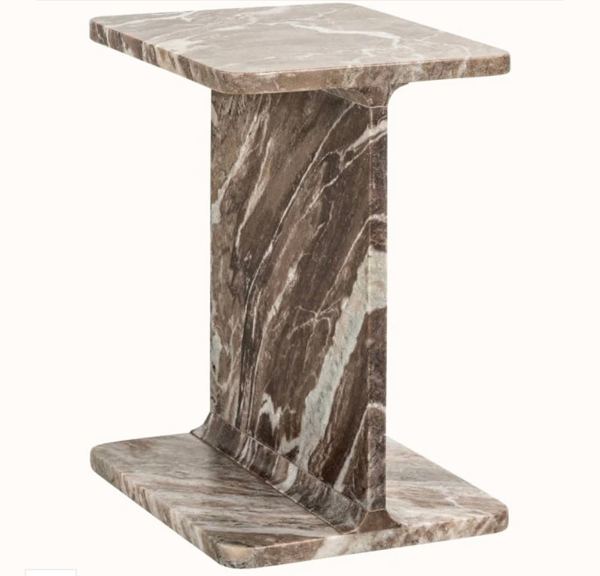 Marble Side / End Table – Marble side table by Grosvenor Marble Co.