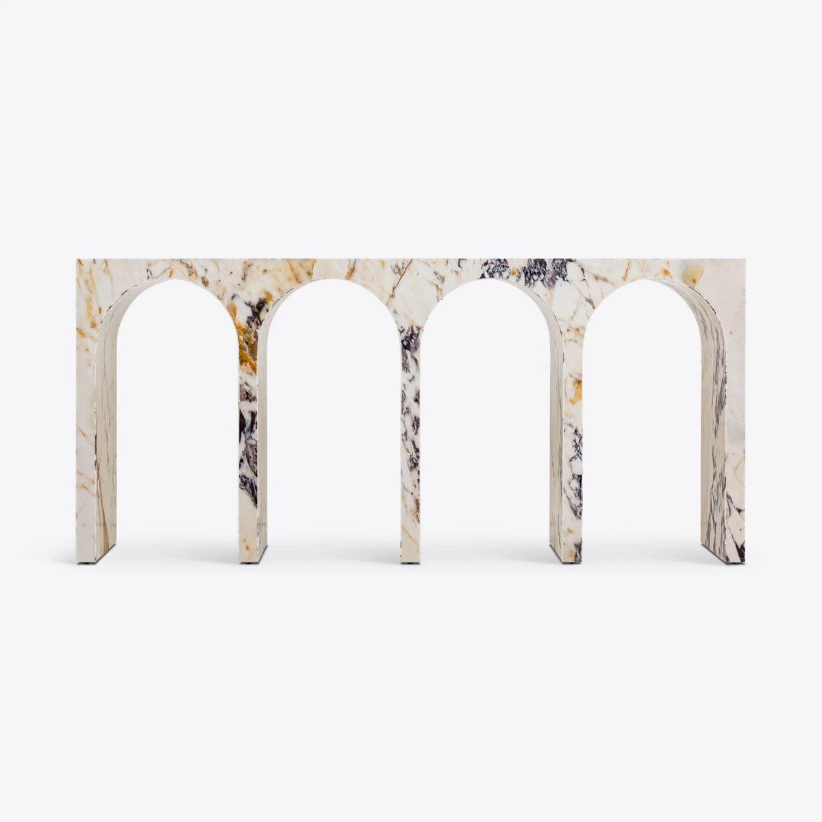 Siren Viola Marble Console Table – product view 5 – Grosvenor Marble Co.