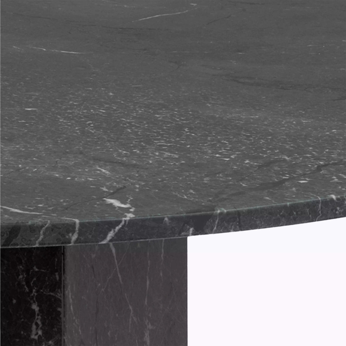 Black Onyx Marble 4 Seat Dining Table – product view 3 – Grosvenor Marble Co.