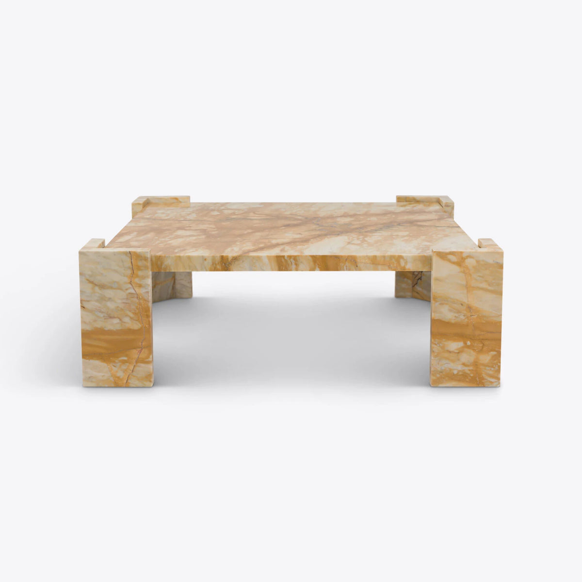Harper Coffee Table – Sienna Giallo – product view 4 – Grosvenor Marble Co.