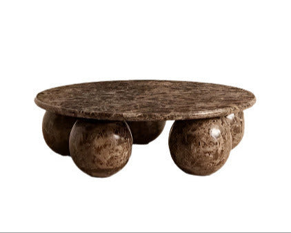 Oxley Coffee Table, Large, Dark Emperador – Dark Emperador coffee table by Grosvenor Marble Co.
