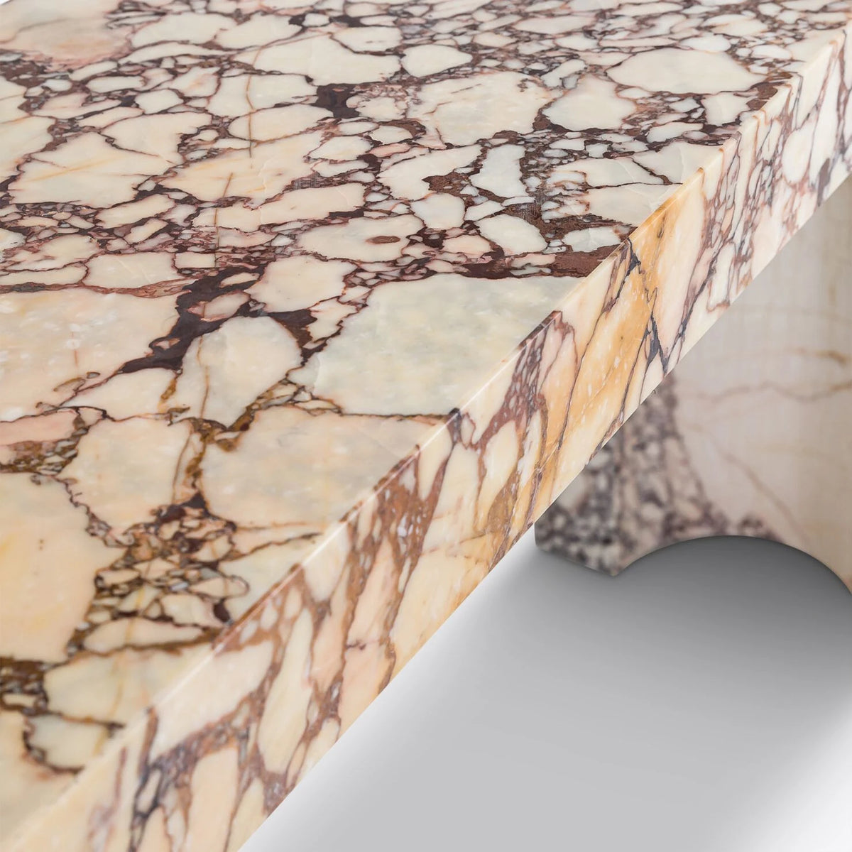 Viola Marble Console Table – product view 2 – Grosvenor Marble Co.