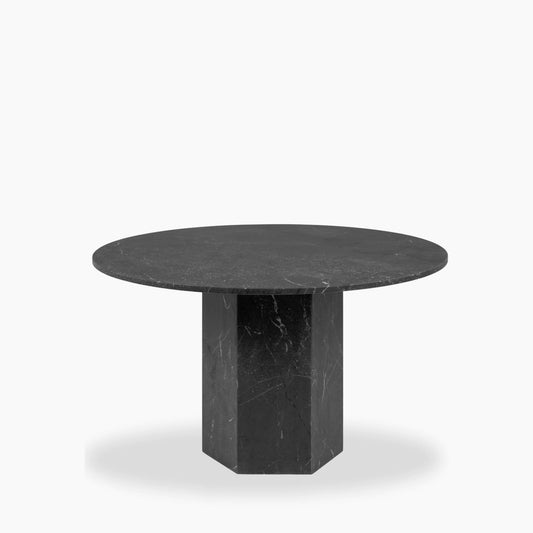 Black Onyx Marble 4 Seat Dining Table – Onyx Marble dining table by Grosvenor Marble Co.