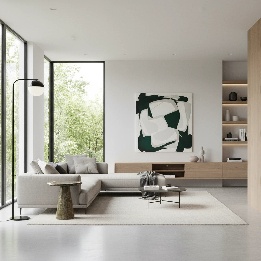 Verona Forest Green Marble Side /  End Table – product view 5 – Grosvenor Marble Co.