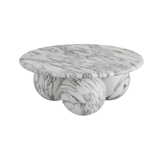 Oxley Coffee Table, Arabescato Corchia Marble – Arabescato Corchia coffee table by Grosvenor Marble Co.