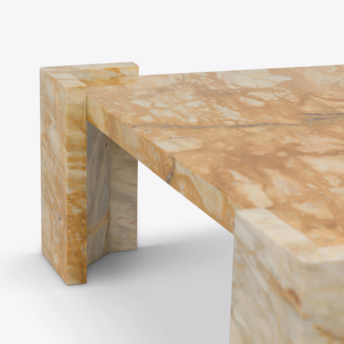 Harper Coffee Table – Sienna Giallo – product view 5 – Grosvenor Marble Co.