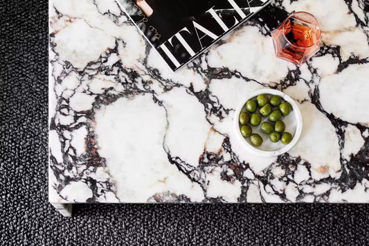 Calacatta Viola Marble Coffee Table – product view 2 – Grosvenor Marble Co.