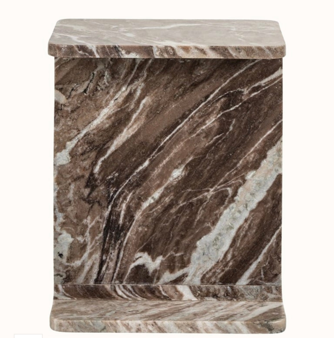 Marble Side / End Table – product view 3 – Grosvenor Marble Co.