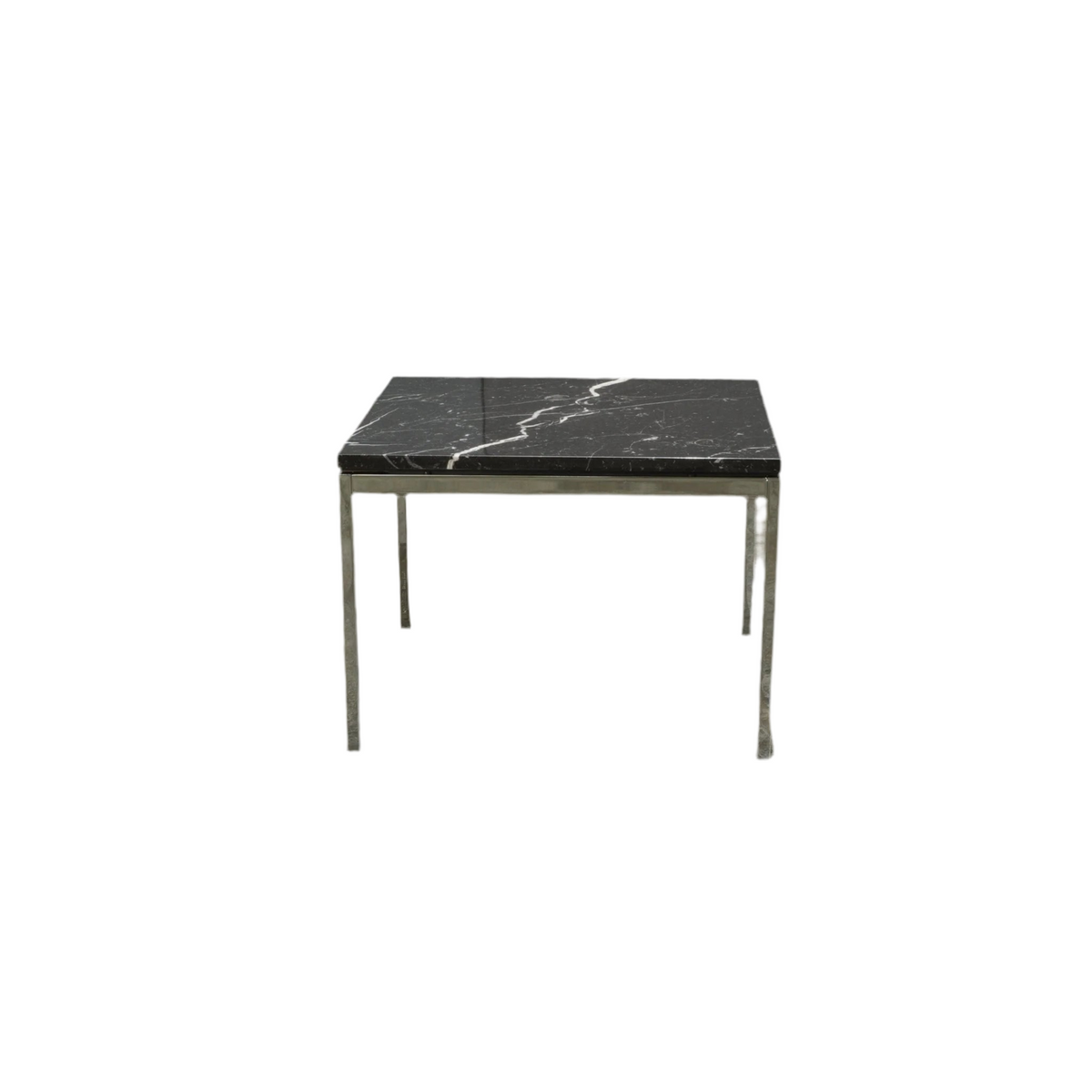 KNOLL STYLE BLACK MARBLE SQUARE COFFEE TABLE – product view 6 – Grosvenor Marble Co.