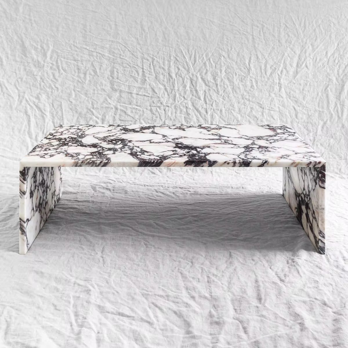 Calacatta Viola Marble Coffee Table – product view 3 – Grosvenor Marble Co.