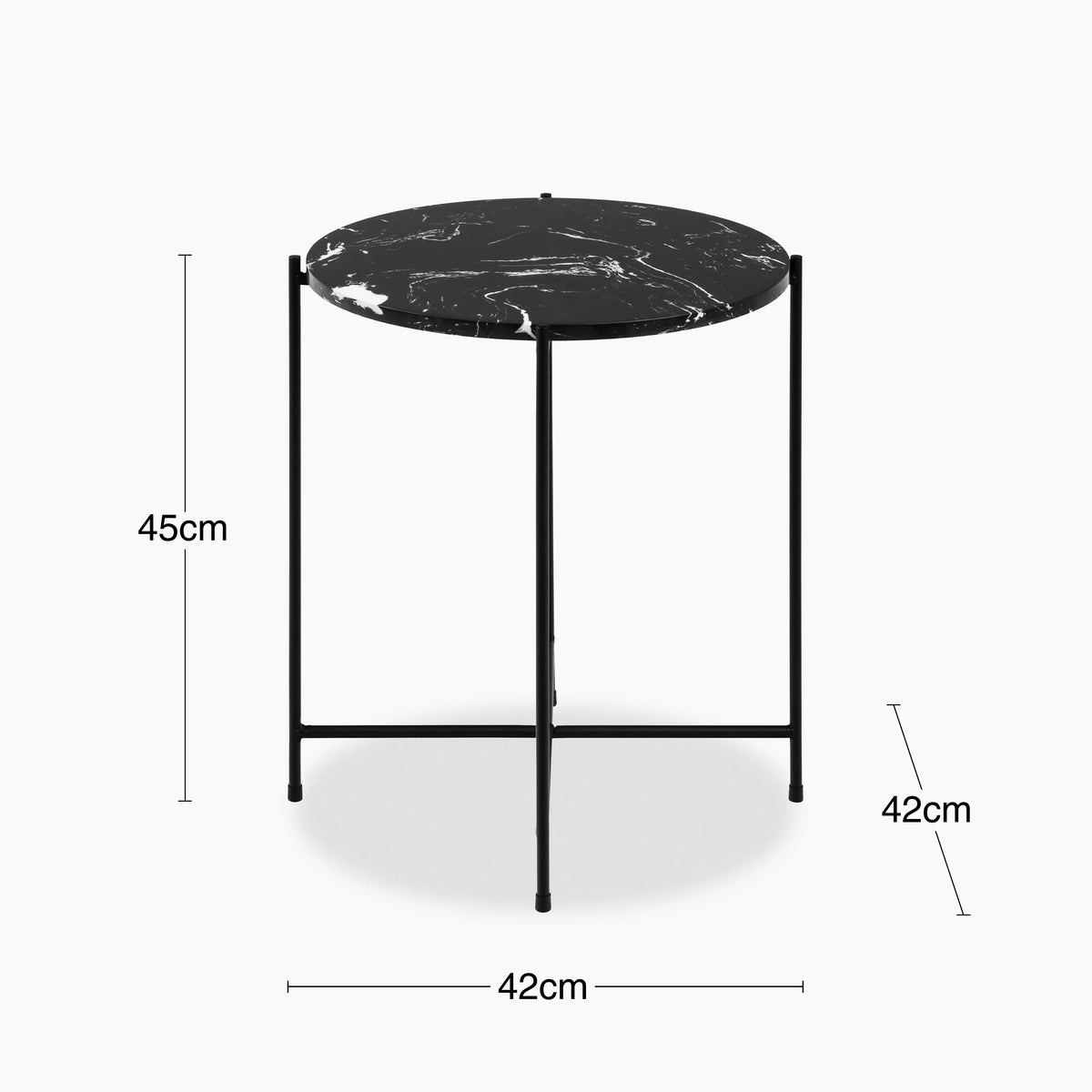 Black Onyx Top Side Tables – product view 2 – Grosvenor Marble Co.