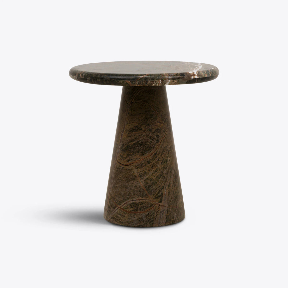 Verona Forest Green Marble Side /  End Table – Forest Green Marble side table by Grosvenor Marble Co.
