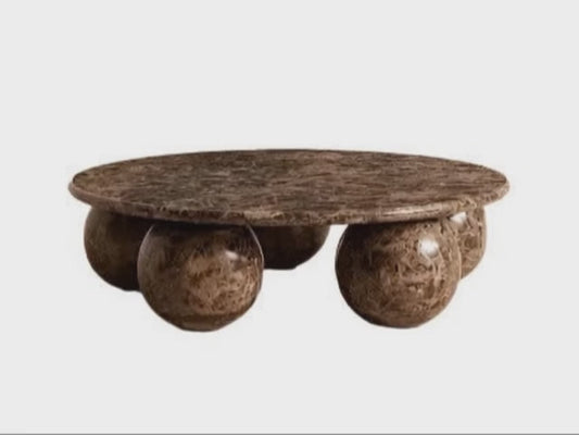 Oxley Coffee Table, Large, Dark Emperador