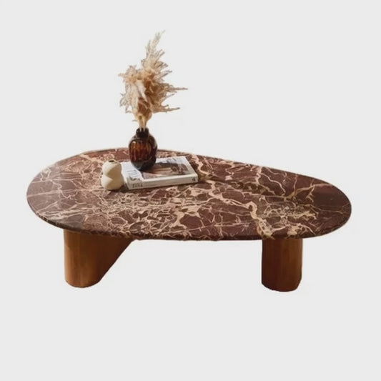 Cherry Marble and Mango Wood Coffee Table