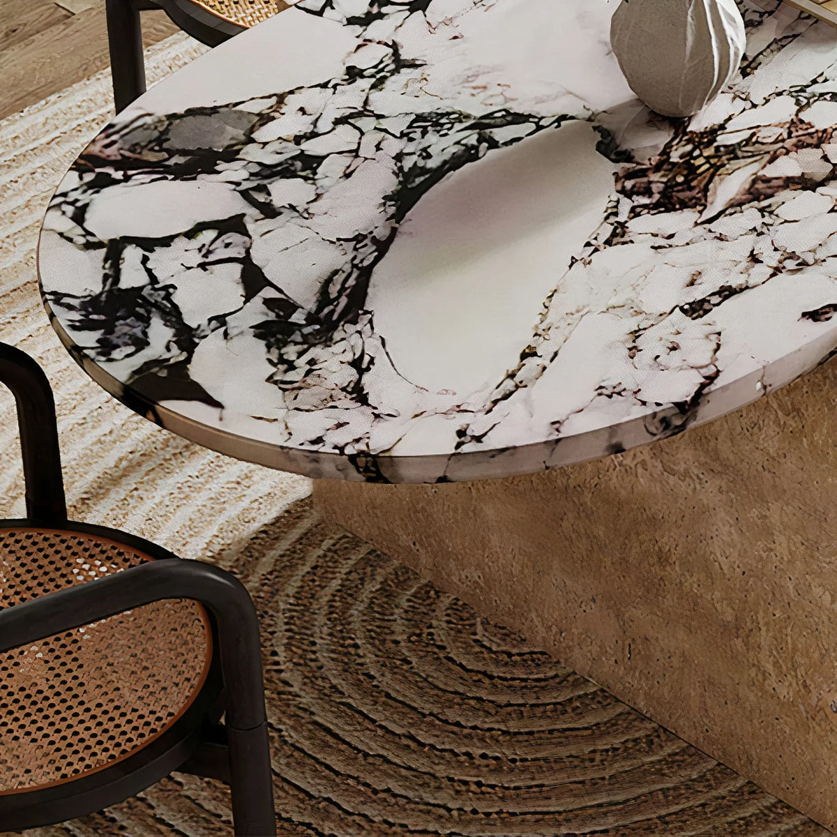 Faina Marble Dining Table – product view 5 – Grosvenor Marble Co.